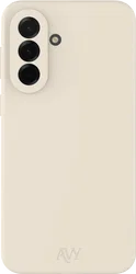 AVY Samsung Galaxy A37 Hoesje Liquid Silicone met MagSafe Beige afbeelding