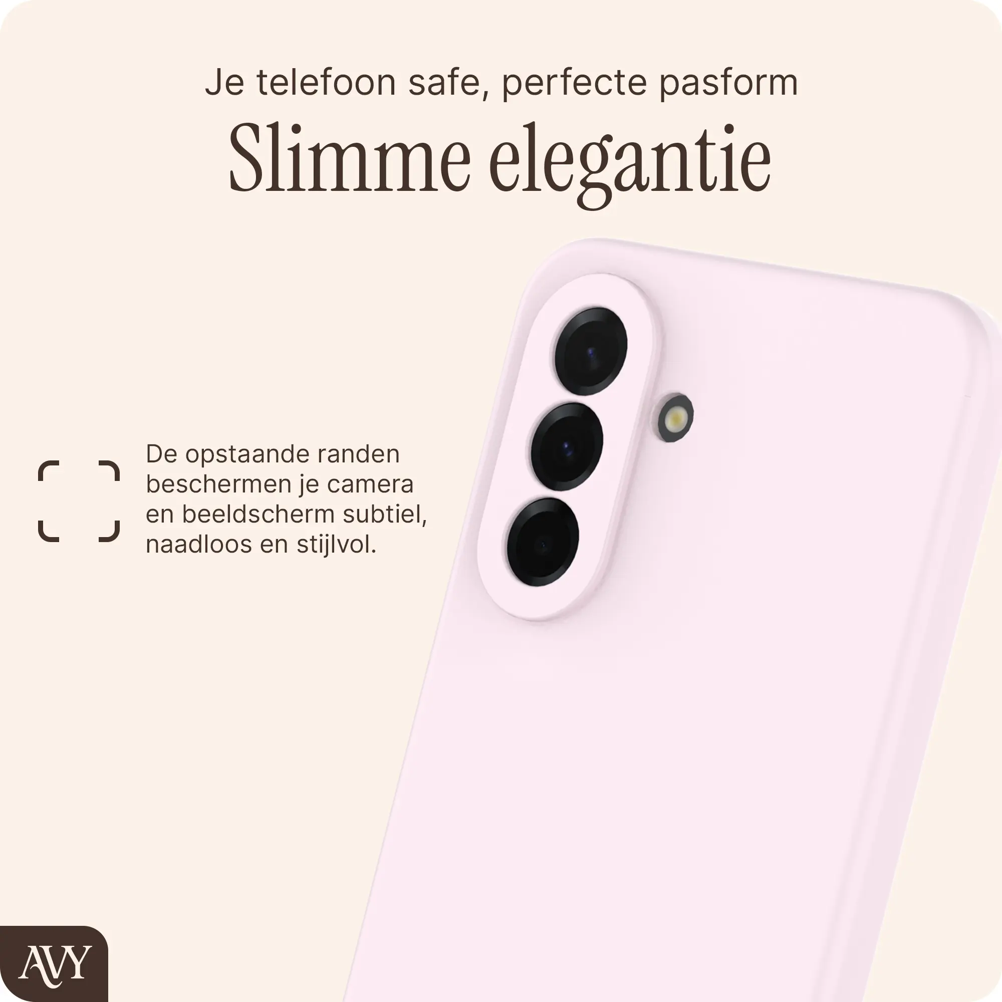 AVY Samsung Galaxy A37 Hoesje Liquid Silicone met MagSafe Roze afbeelding 8