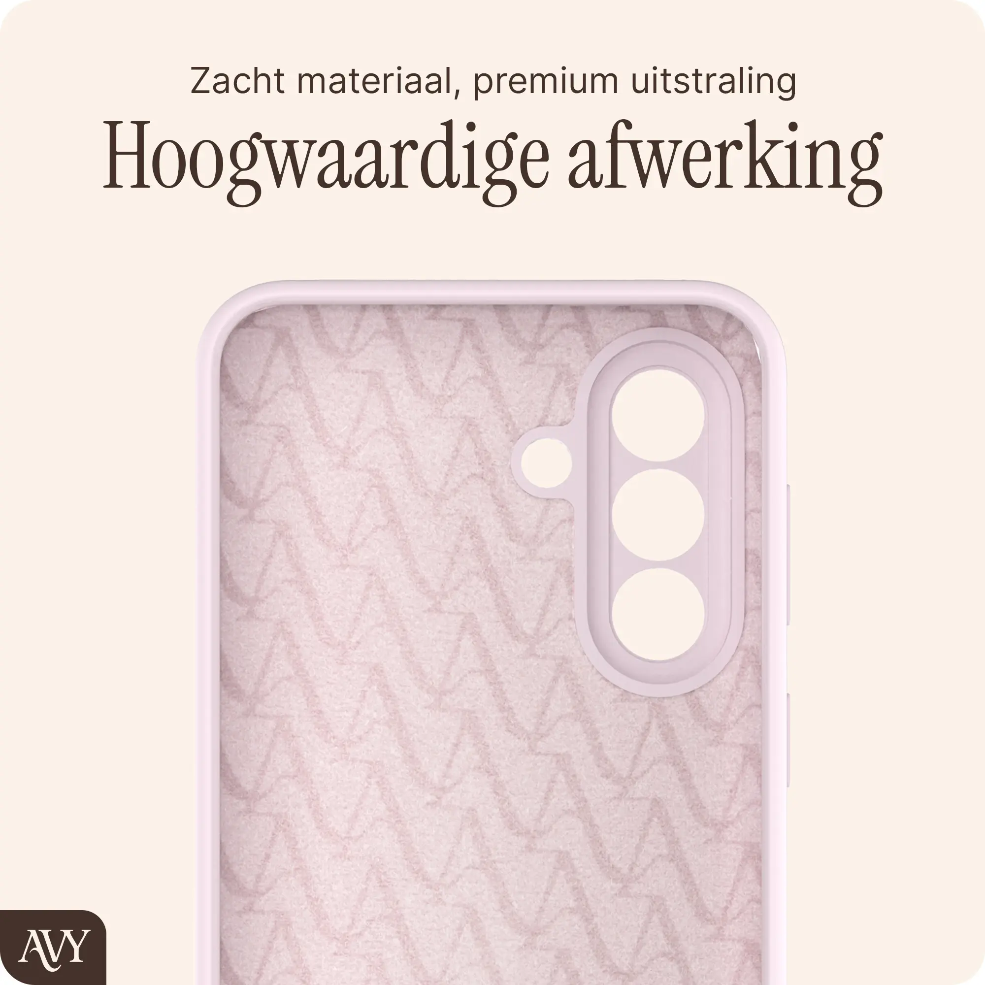 AVY Samsung Galaxy A37 Hoesje Liquid Silicone met MagSafe Roze afbeelding 9