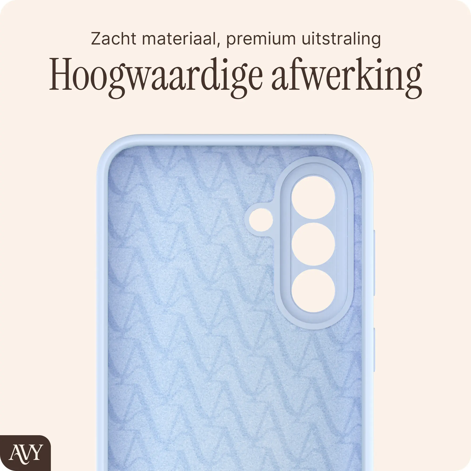 AVY Samsung Galaxy A37 Hoesje Liquid Silicone met MagSafe Blauw afbeelding 9