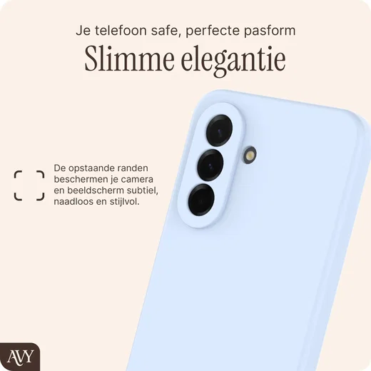 AVY Samsung Galaxy A37 Hoesje Liquid Silicone met MagSafe Blauw afbeelding 8