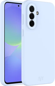 AVY Samsung Galaxy A37 Hoesje Liquid Silicone met MagSafe Blauw
