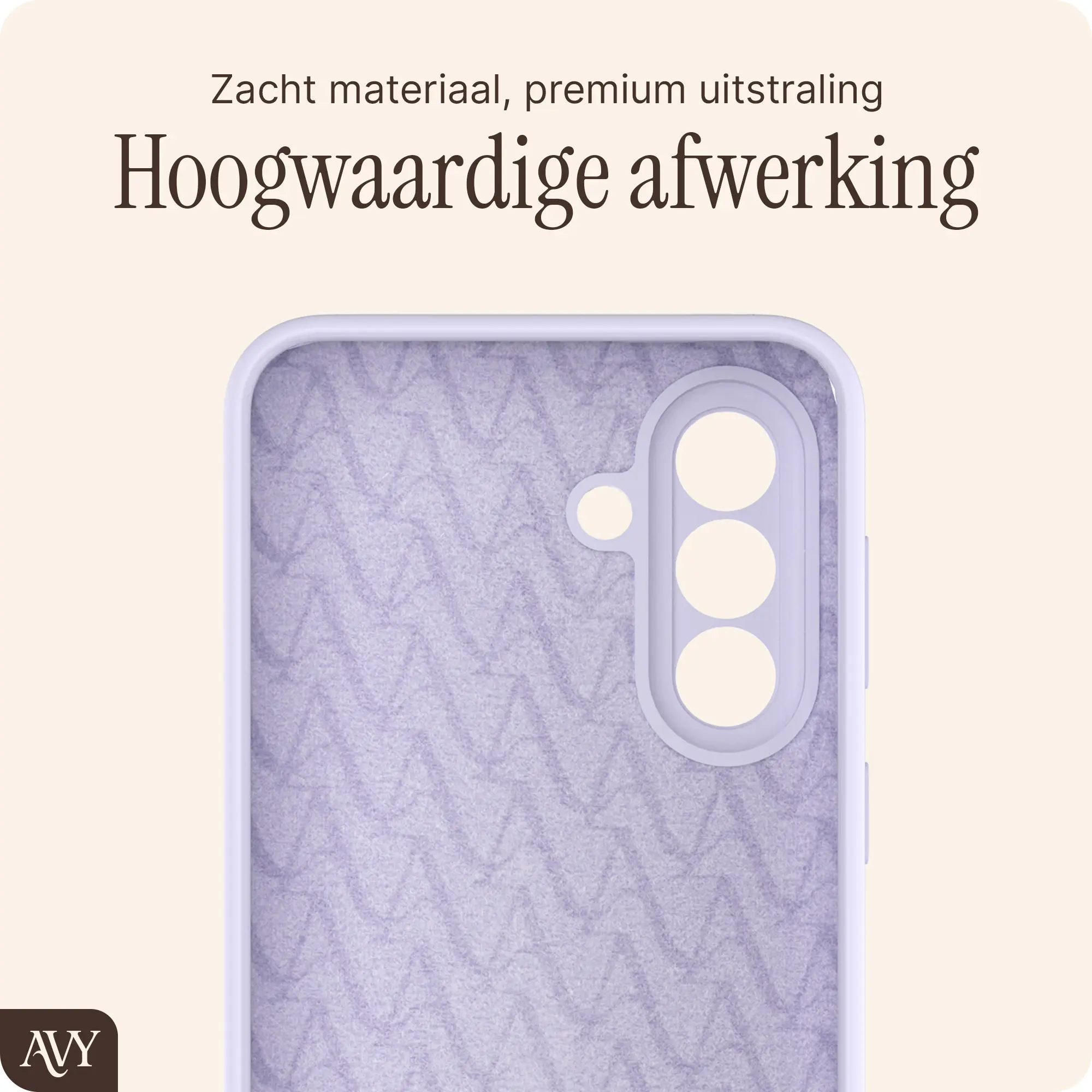 AVY Samsung Galaxy A37 Hoesje Liquid Silicone met MagSafe Paars afbeelding 9