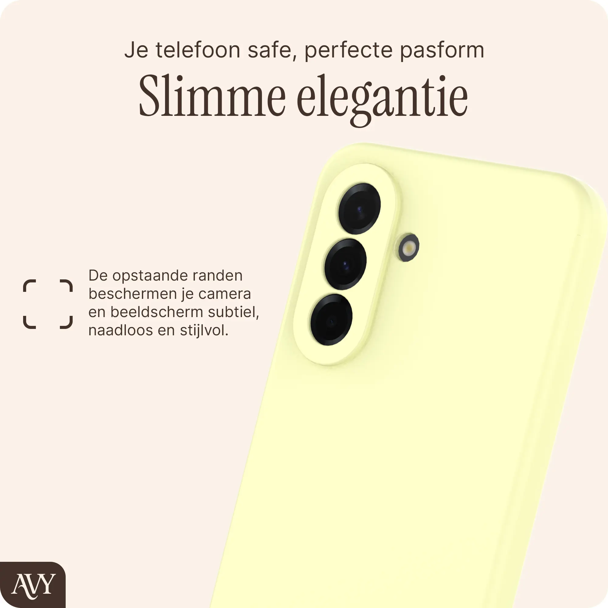 AVY Samsung Galaxy A37 Hoesje Liquid Silicone met MagSafe Butter Yellow afbeelding 8