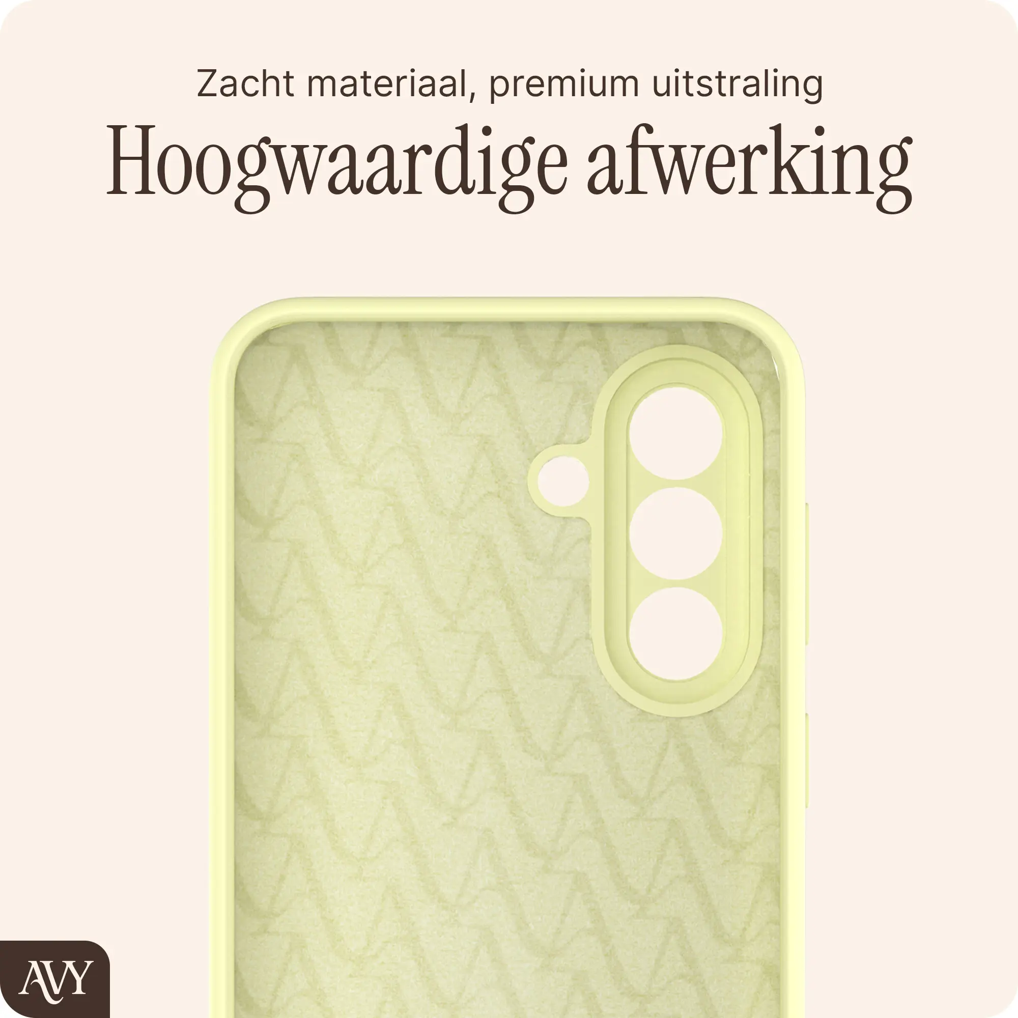 AVY Samsung Galaxy A37 Hoesje Liquid Silicone met MagSafe Butter Yellow afbeelding 9