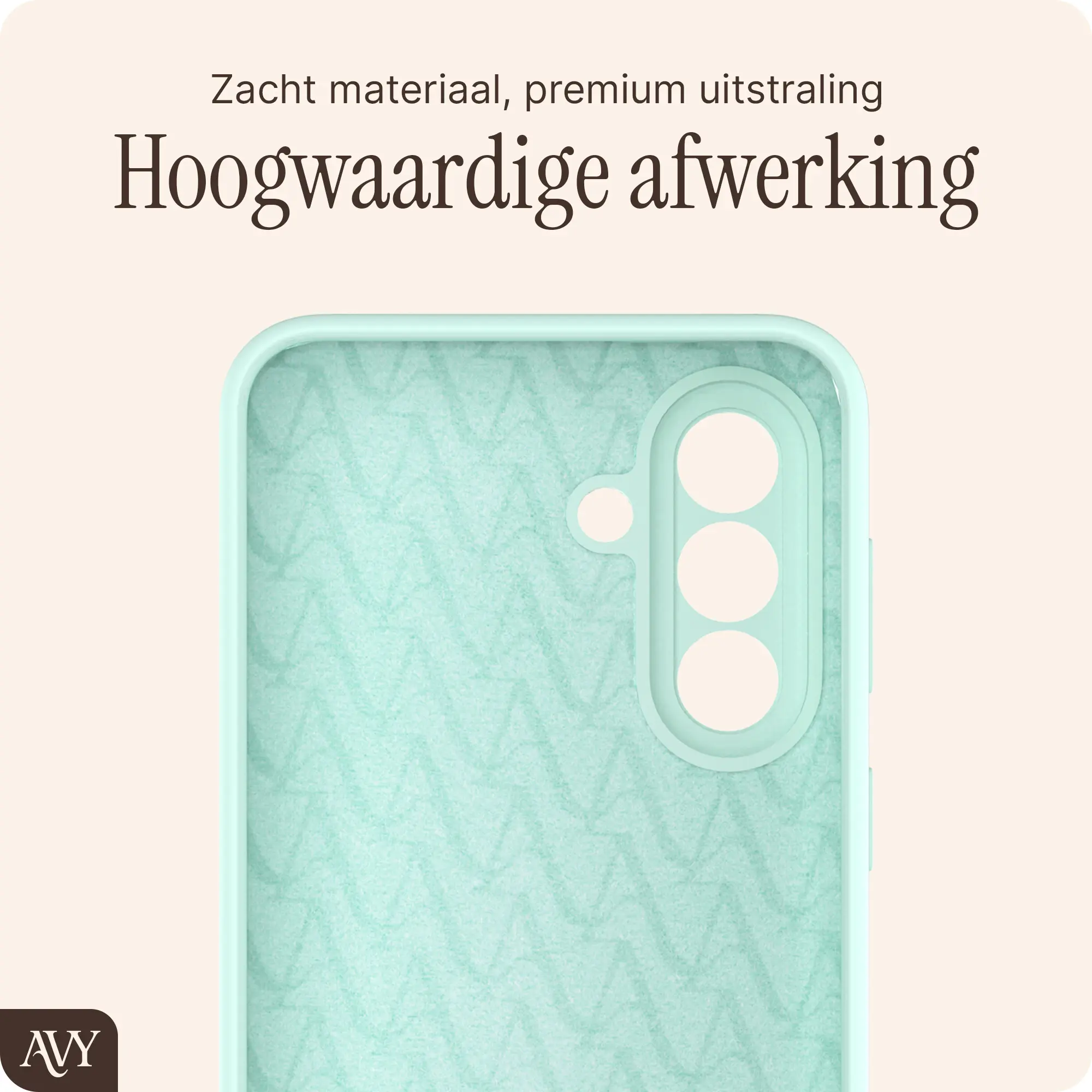 AVY Samsung Galaxy A37 Hoesje Liquid Silicone met MagSafe Matcha afbeelding 9