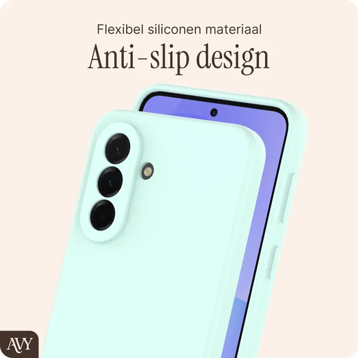 AVY Samsung Galaxy A37 Hoesje Liquid Silicone met MagSafe Matcha afbeelding 6
