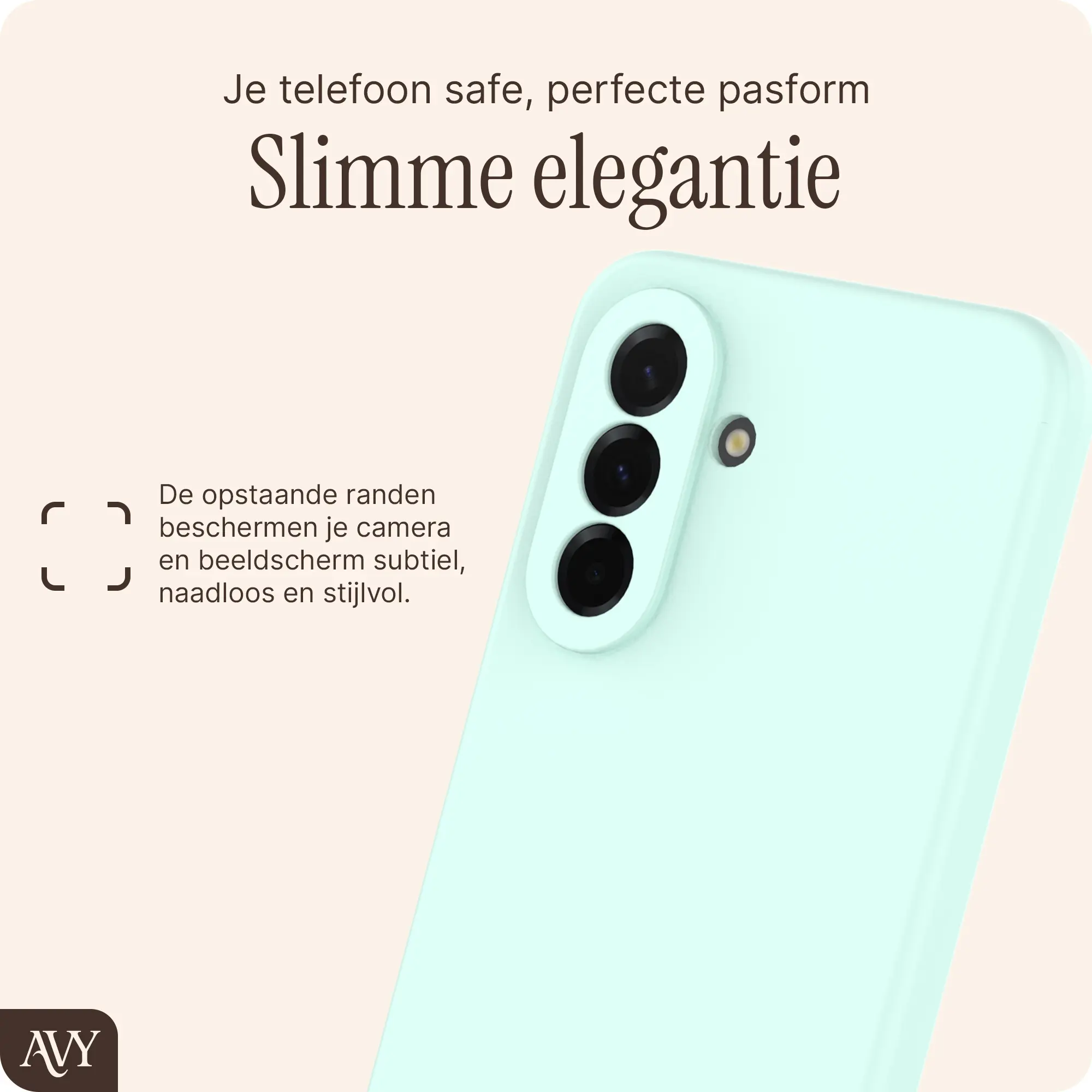 AVY Samsung Galaxy A37 Hoesje Liquid Silicone met MagSafe Matcha afbeelding 8