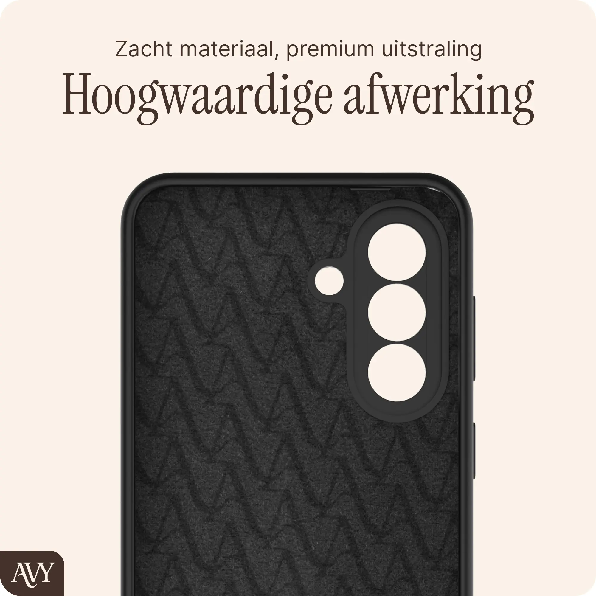 AVY Samsung Galaxy A57 Hoesje Liquid Silicone met MagSafe Zwart afbeelding 9