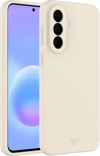 AVY Samsung Galaxy A57 Hoesje Liquid Silicone met MagSafe Beige afbeelding 10