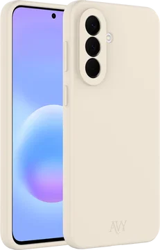 AVY Samsung Galaxy A57 Hoesje Liquid Silicone met MagSafe Beige