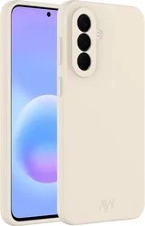 AVY Samsung Galaxy A57 Hoesje Liquid Silicone met MagSafe Beige afbeelding