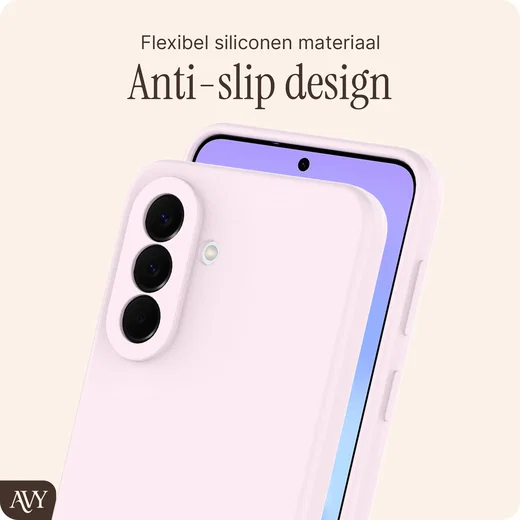 AVY Samsung Galaxy A57 Hoesje Liquid Silicone met MagSafe Roze afbeelding 6