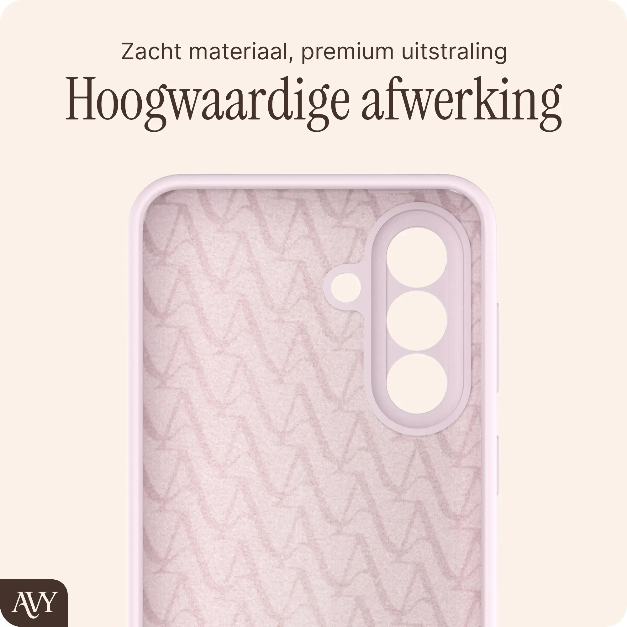 AVY Samsung Galaxy A57 Hoesje Liquid Silicone met MagSafe Roze afbeelding 9