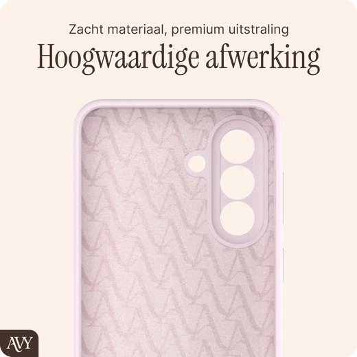 AVY Samsung Galaxy A57 Hoesje Liquid Silicone met MagSafe Roze afbeelding 9