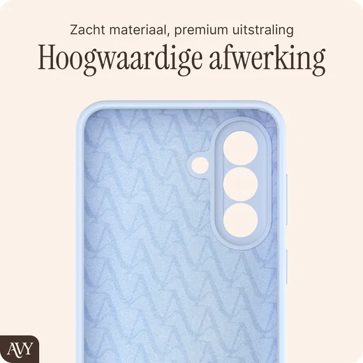 AVY Samsung Galaxy A57 Hoesje Liquid Silicone met MagSafe Blauw afbeelding 9