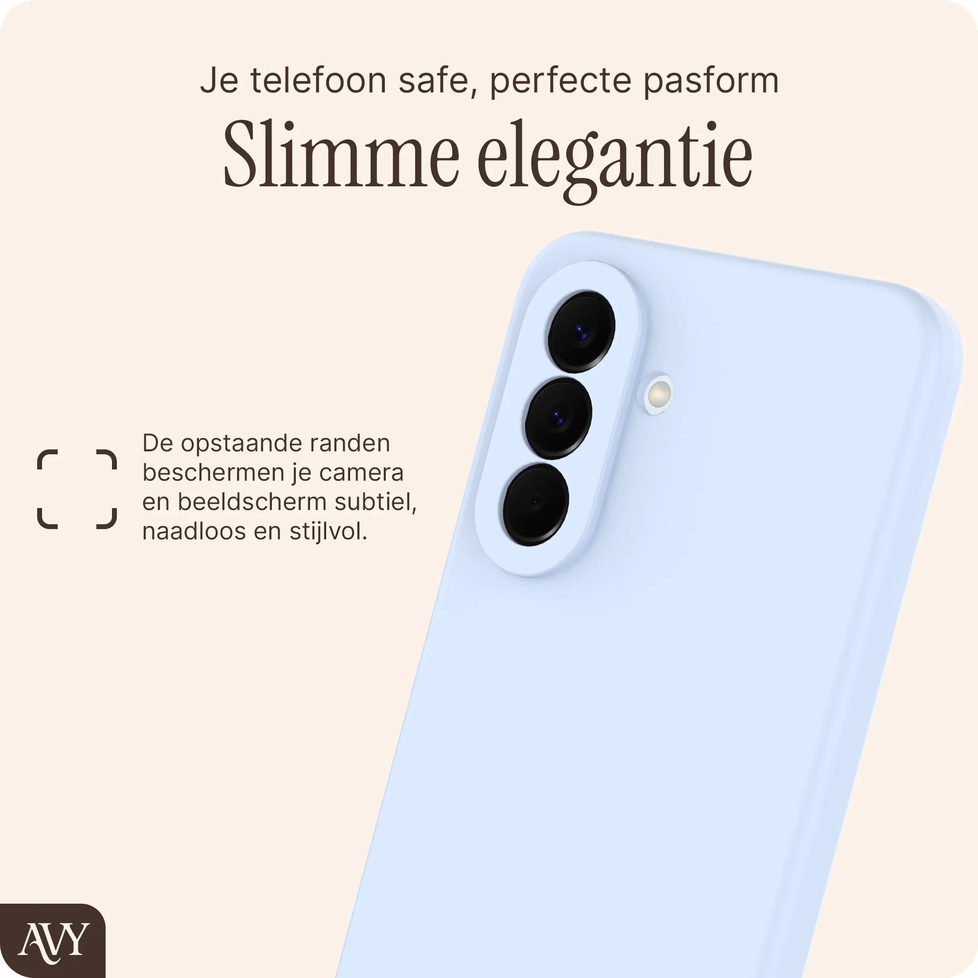 AVY Samsung Galaxy A57 Hoesje Liquid Silicone met MagSafe Blauw afbeelding 8