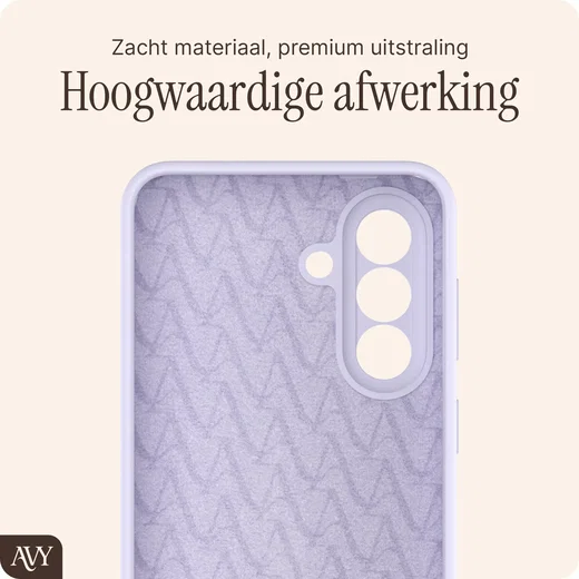 AVY Samsung Galaxy A57 Hoesje Liquid Silicone met MagSafe Paars afbeelding 9