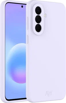 AVY Samsung Galaxy A57 Hoesje Liquid Silicone met MagSafe Paars