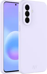 AVY Samsung Galaxy A57 Hoesje Liquid Silicone met MagSafe Paars afbeelding