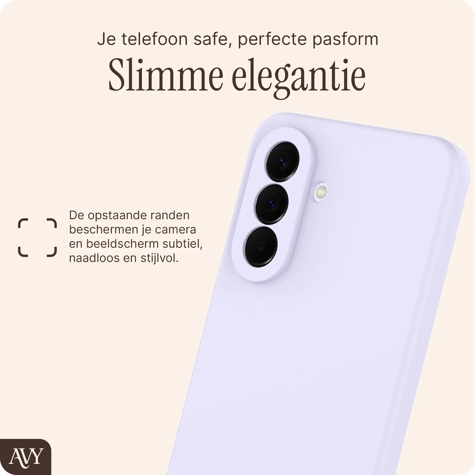 AVY Samsung Galaxy A57 Hoesje Liquid Silicone met MagSafe Paars afbeelding 8