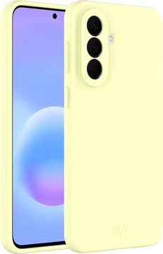 AVY Samsung Galaxy A57 Hoesje Liquid Silicone met MagSafe Butter Yellow