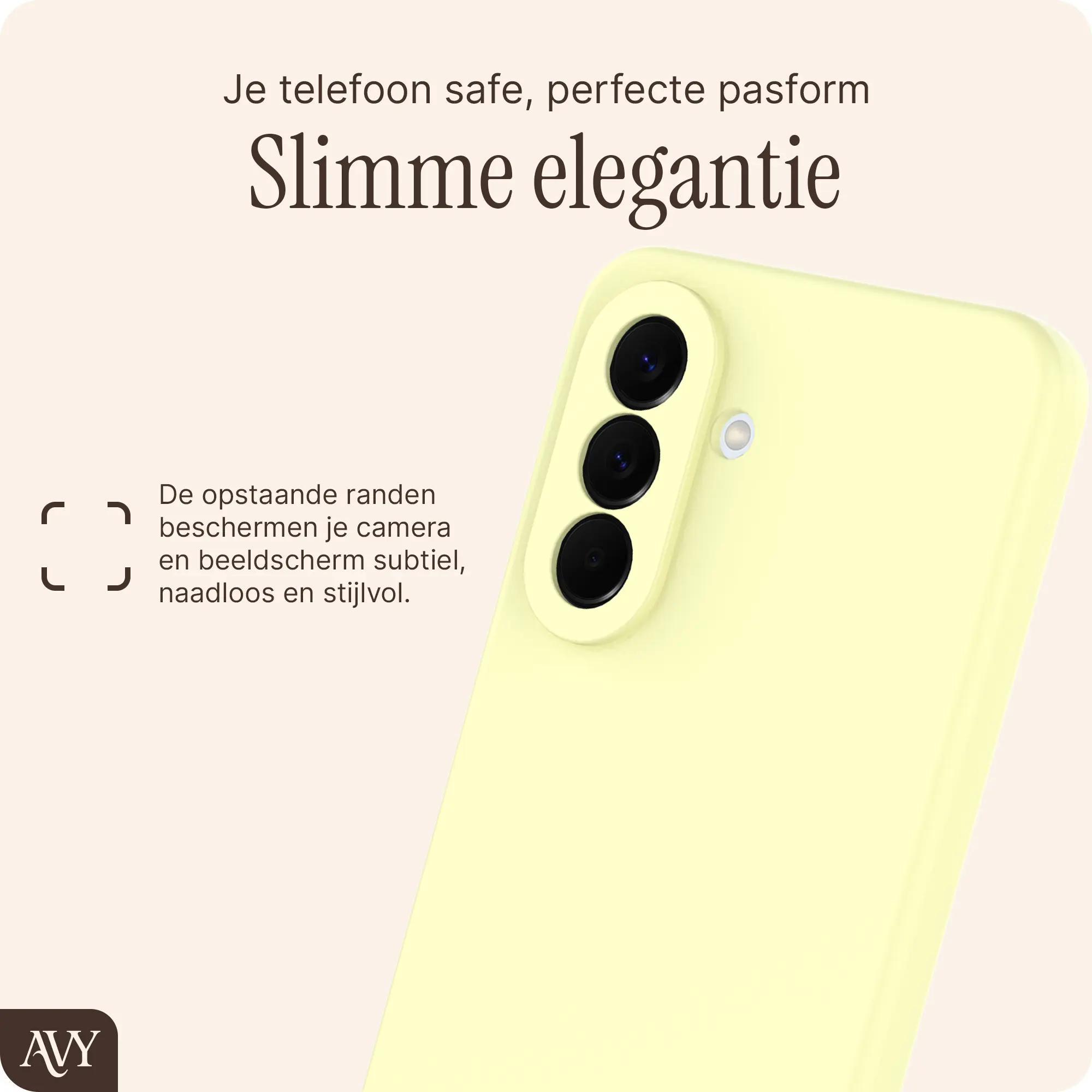 AVY Samsung Galaxy A57 Hoesje Liquid Silicone met MagSafe Butter Yellow afbeelding 8