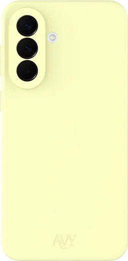 AVY Samsung Galaxy A57 Hoesje Liquid Silicone met MagSafe Butter Yellow afbeelding 1