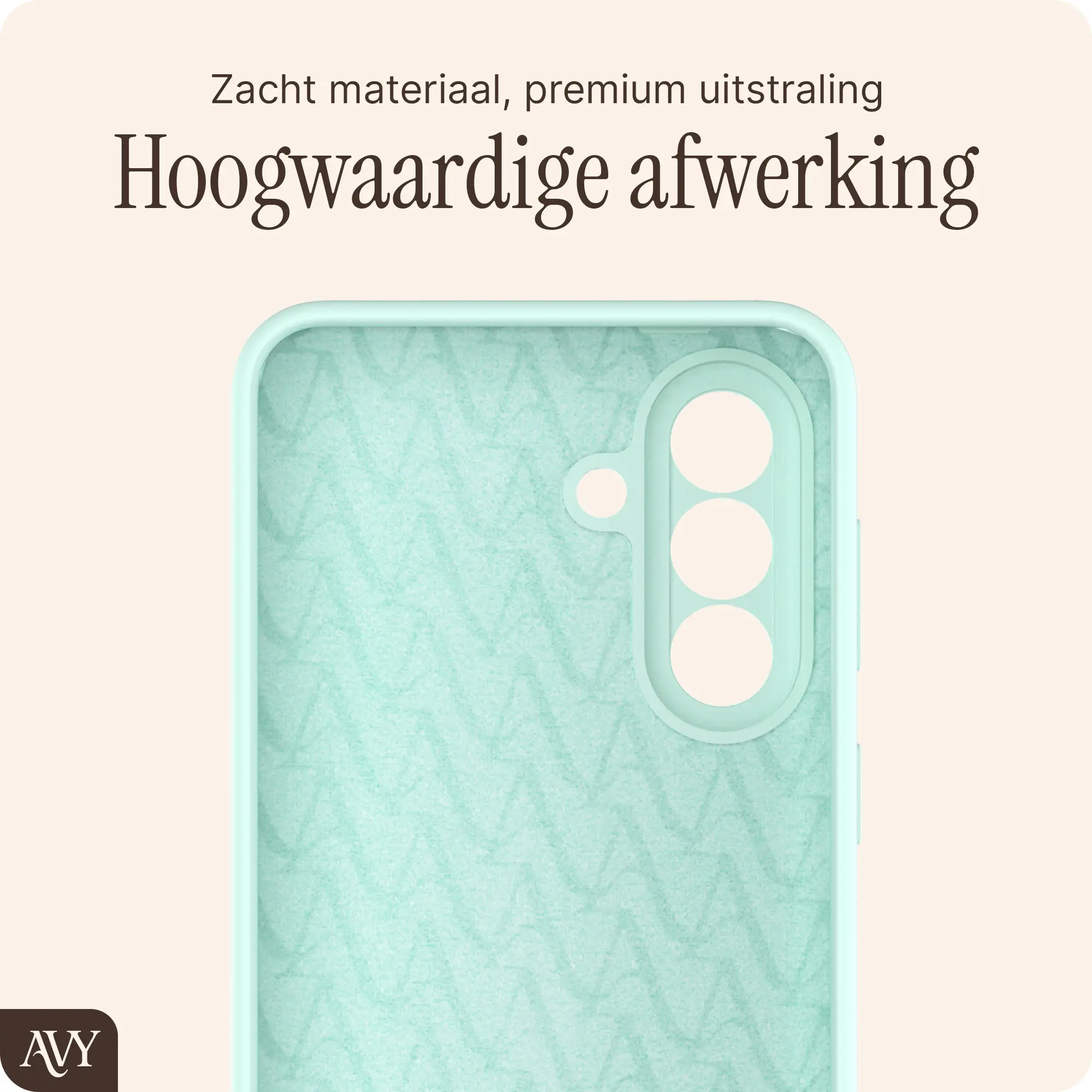 AVY Samsung Galaxy A57 Hoesje Liquid Silicone met MagSafe Matcha afbeelding 9