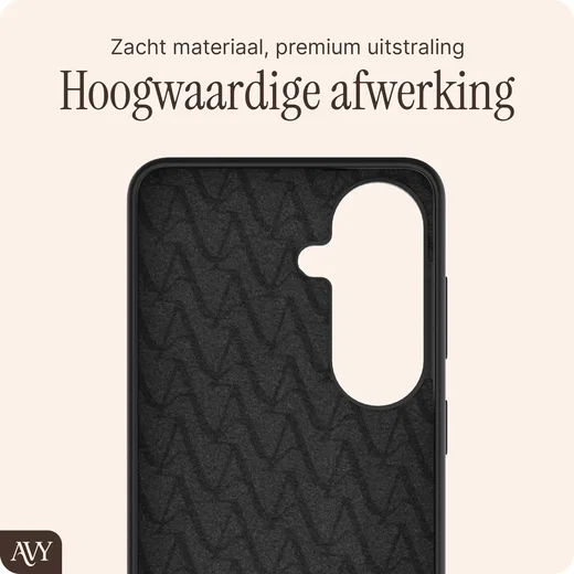 AVY Samsung Galaxy S26 Hoesje Liquid Silicone met MagSafe Zwart afbeelding 9