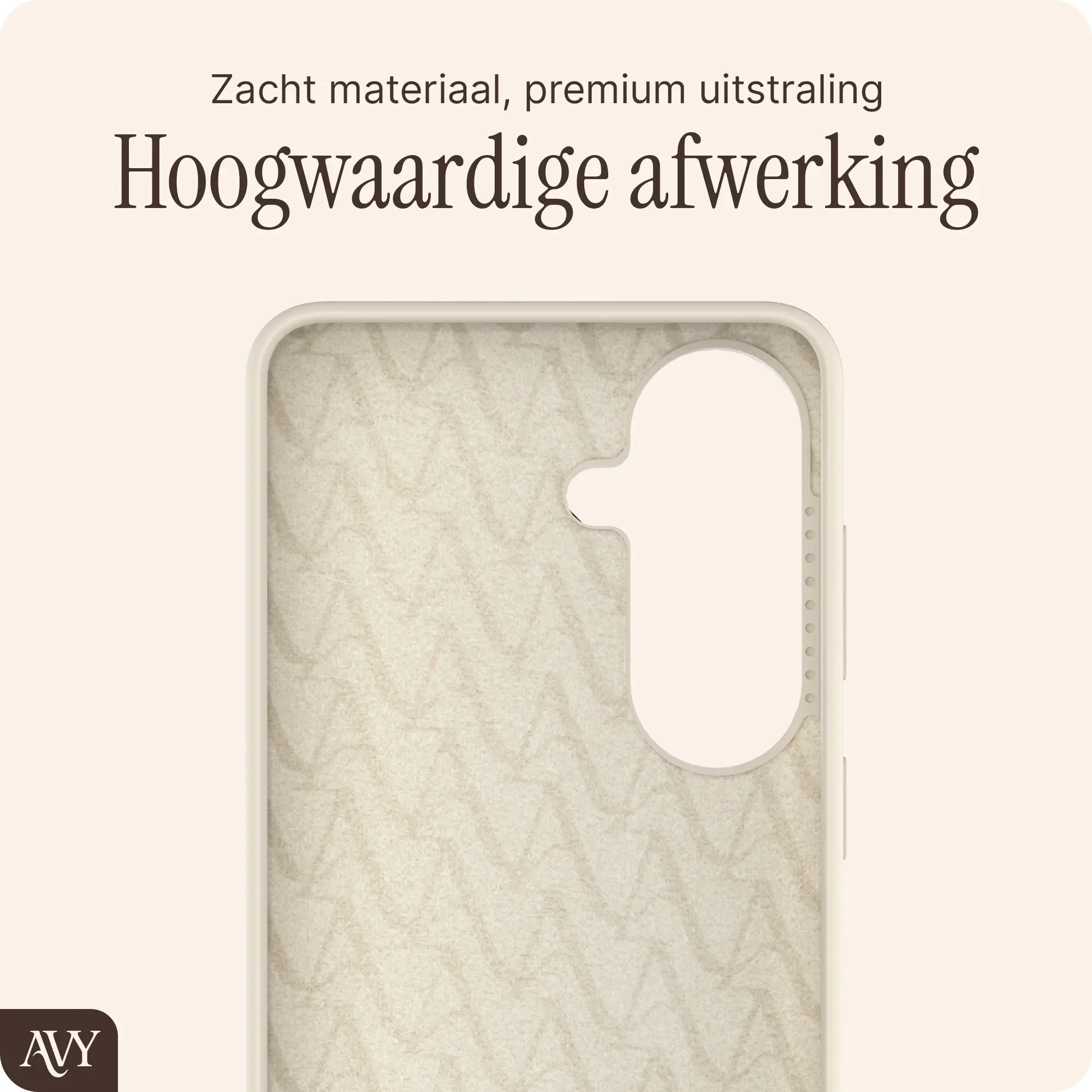 AVY Samsung Galaxy S26 Hoesje Liquid Silicone met MagSafe Beige afbeelding 10