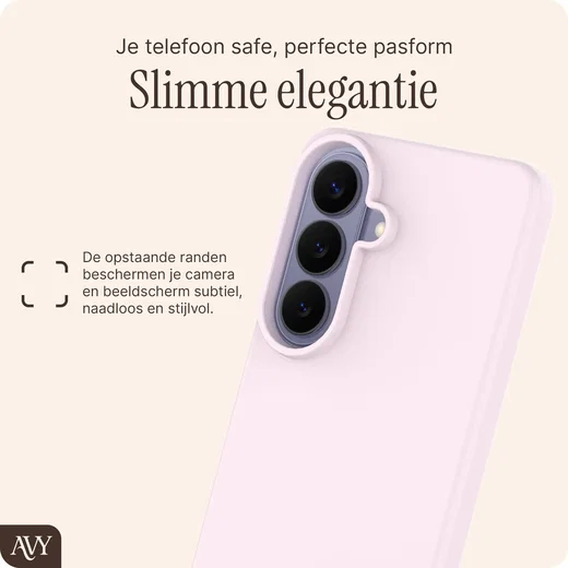 AVY Samsung Galaxy S26 Hoesje Liquid Silicone met MagSafe Roze afbeelding 9