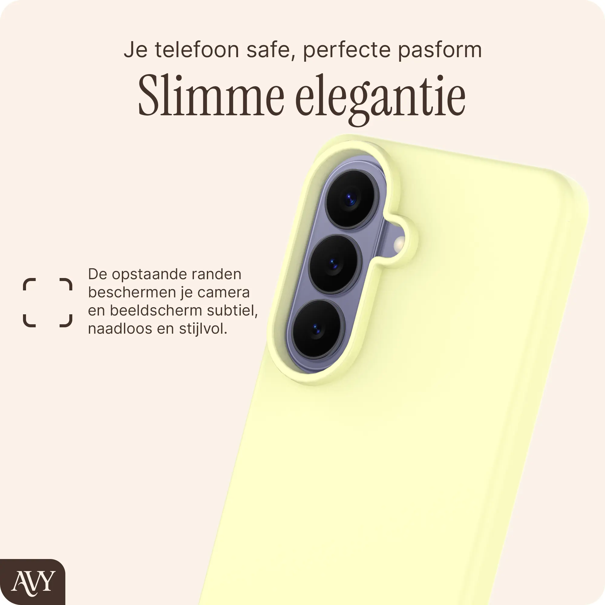 AVY Samsung Galaxy S26 Hoesje Liquid Silicone met MagSafe Butter Yellow afbeelding 9