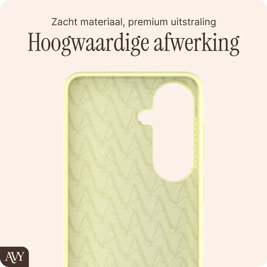 AVY Samsung Galaxy S26 Hoesje Liquid Silicone met MagSafe Butter Yellow afbeelding 10