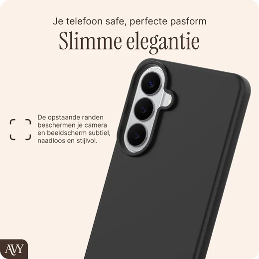 AVY Samsung Galaxy S26 Plus Hoesje Liquid Silicone met MagSafe Zwart afbeelding 10