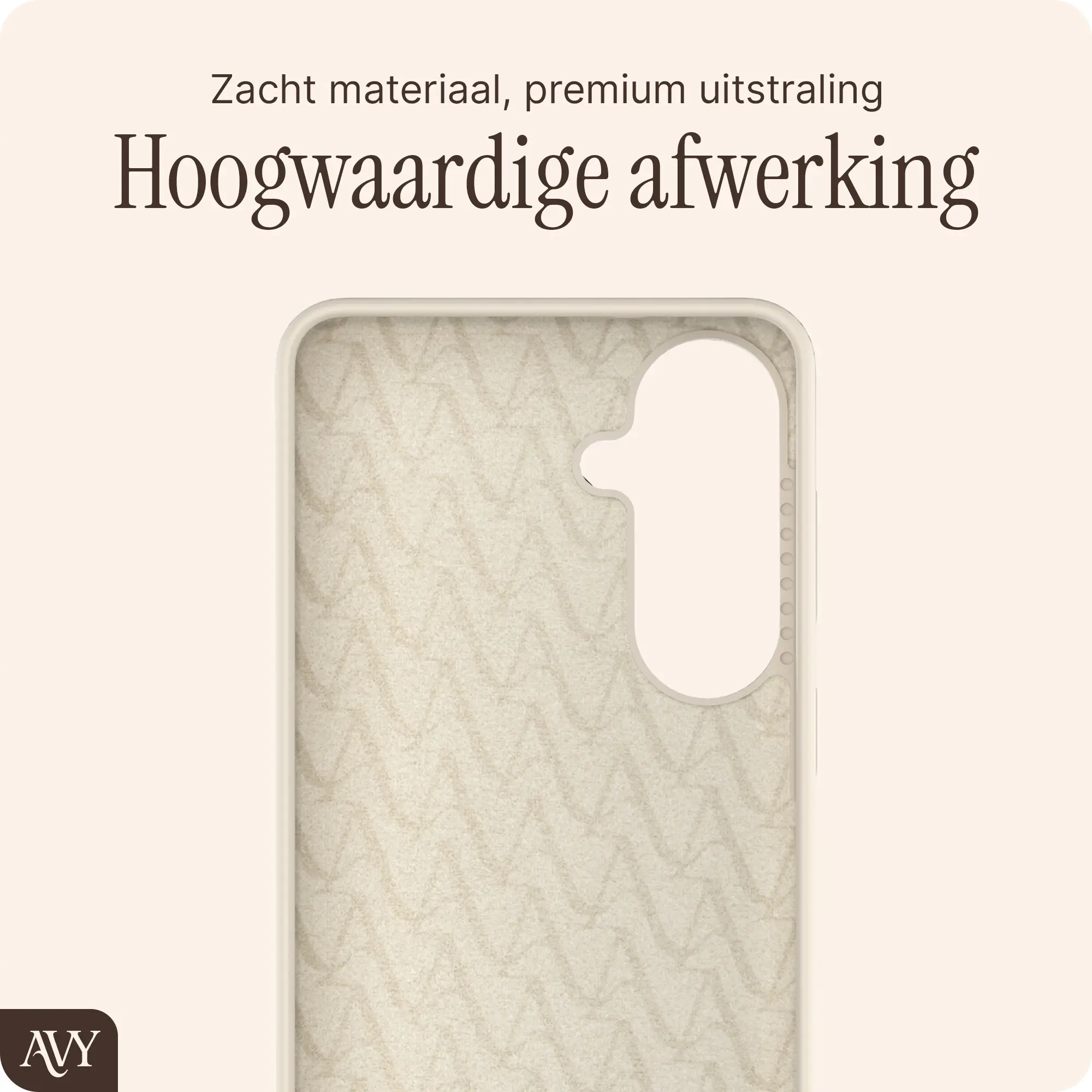 AVY Samsung Galaxy S26 Plus Hoesje Liquid Silicone met MagSafe Beige afbeelding 10