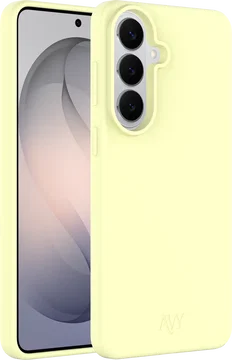 AVY Samsung Galaxy S26 Plus Hoesje Liquid Silicone met MagSafe Butter Yellow