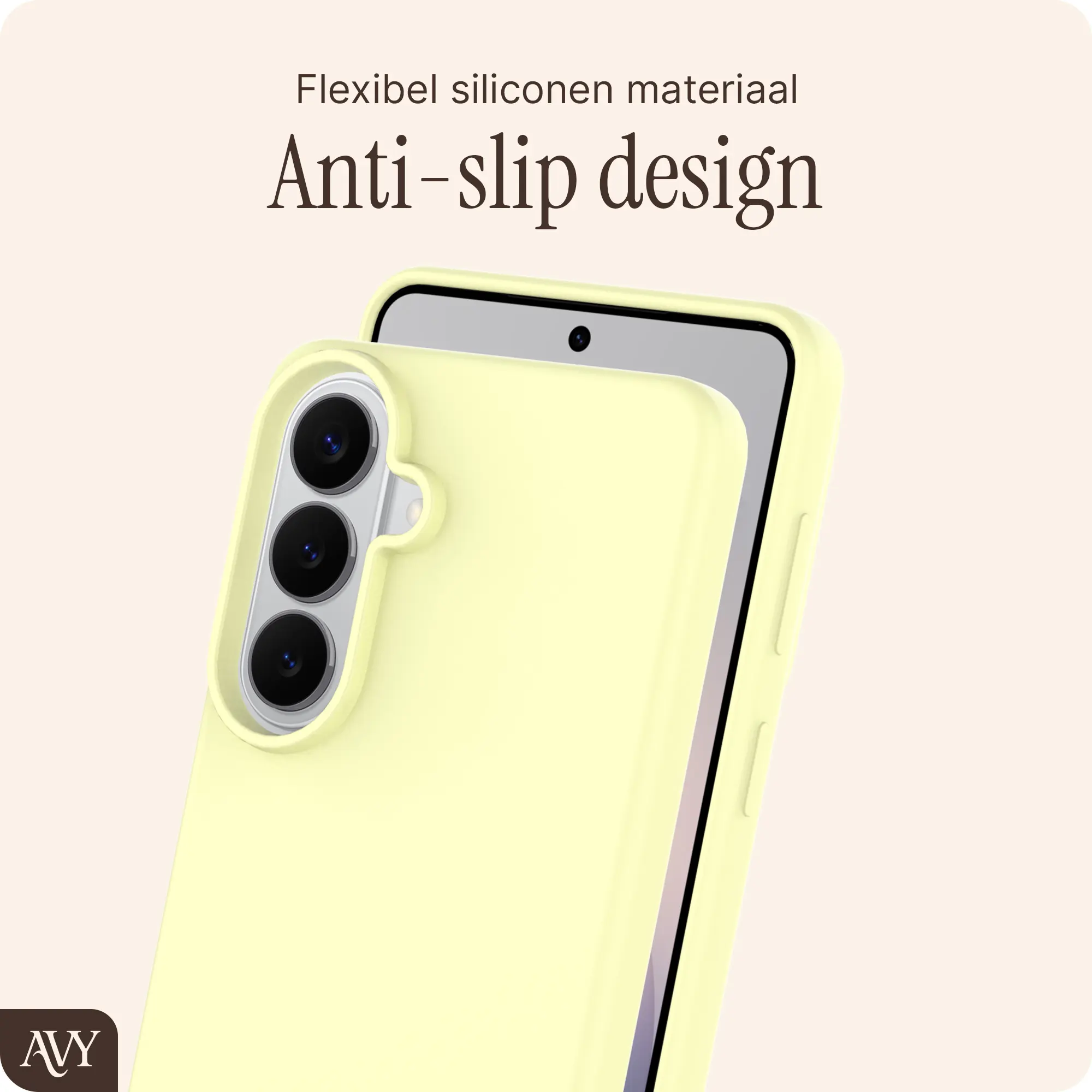 AVY Samsung Galaxy S26 Plus Hoesje Liquid Silicone met MagSafe Butter Yellow afbeelding 7