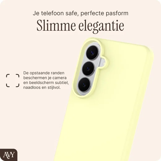 AVY Samsung Galaxy S26 Plus Hoesje Liquid Silicone met MagSafe Butter Yellow afbeelding 9