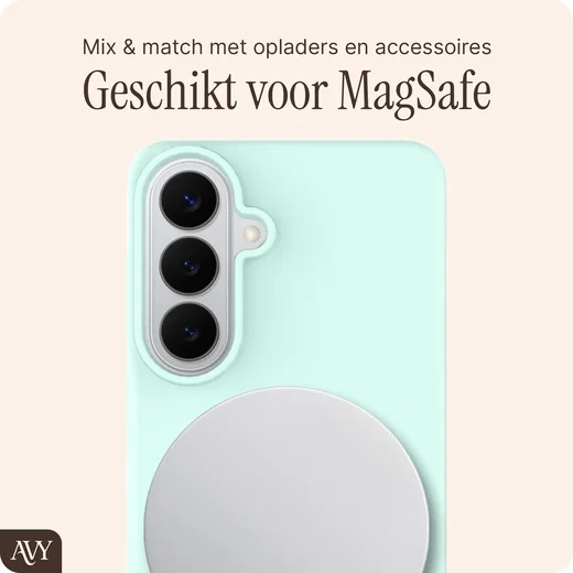 AVY Samsung Galaxy S26 Plus Hoesje Liquid Silicone met MagSafe Matcha afbeelding 8