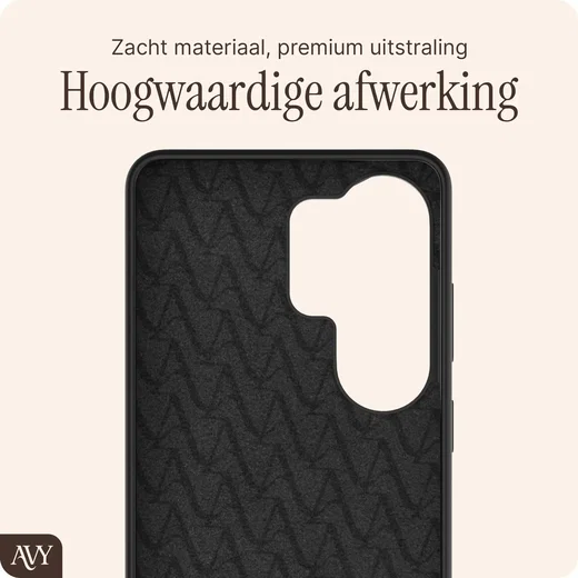AVY Samsung Galaxy S26 Ultra Hoesje Liquid Silicone met MagSafe Zwart afbeelding 10
