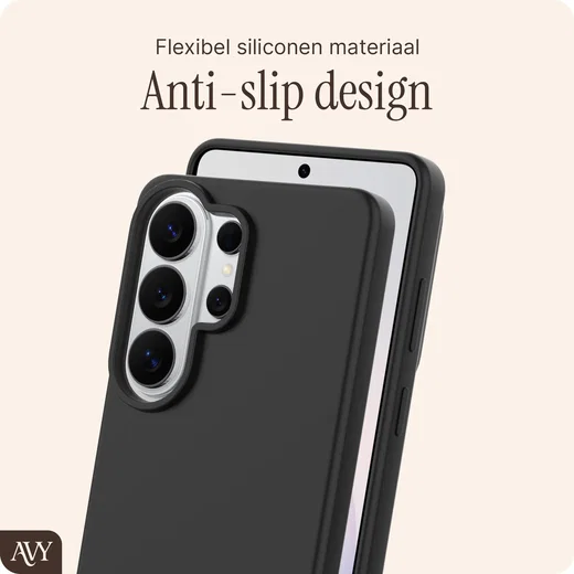 AVY Samsung Galaxy S26 Ultra Hoesje Liquid Silicone met MagSafe Zwart afbeelding 7