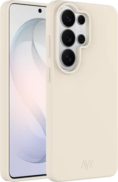 AVY Samsung Galaxy S26 Ultra Hoesje Liquid Silicone met MagSafe Beige