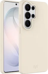 AVY Samsung Galaxy S26 Ultra Hoesje Liquid Silicone met MagSafe Beige afbeelding