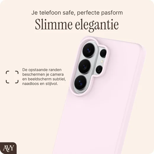 AVY Samsung Galaxy S26 Ultra Hoesje Liquid Silicone met MagSafe Roze afbeelding 9