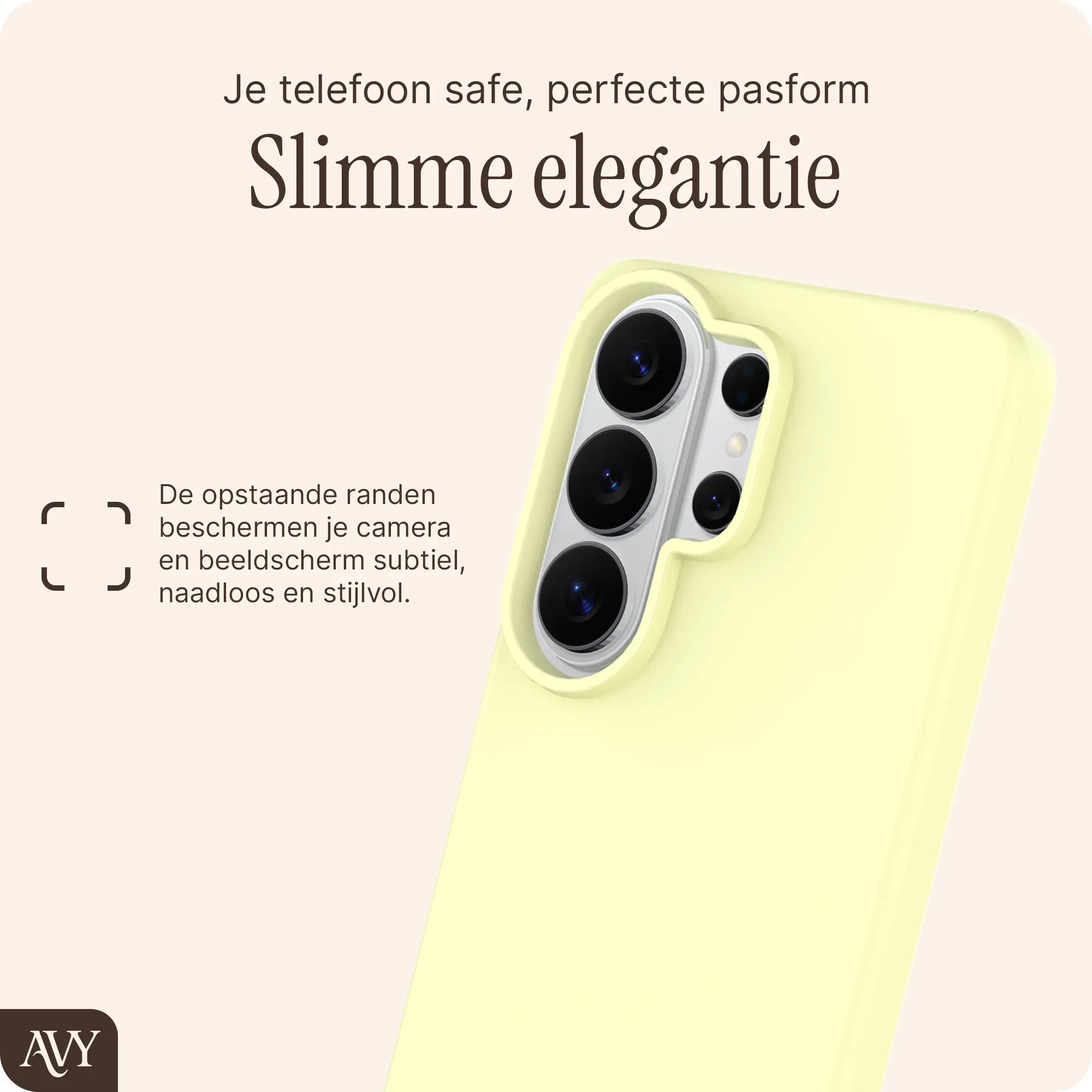 AVY Samsung Galaxy S26 Ultra Hoesje Liquid Silicone met MagSafe Butter Yellow afbeelding 9
