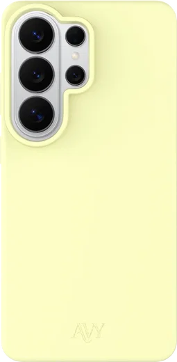 AVY Samsung Galaxy S26 Ultra Hoesje Liquid Silicone met MagSafe Butter Yellow afbeelding 1