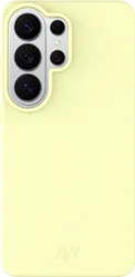 AVY Samsung Galaxy S26 Ultra Hoesje Liquid Silicone met MagSafe Butter Yellow afbeelding