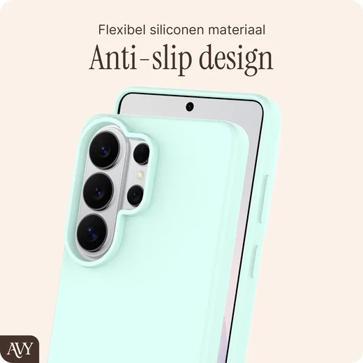 AVY Samsung Galaxy S26 Ultra Hoesje Liquid Silicone met MagSafe Matcha afbeelding 7