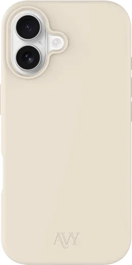 AVY Apple iPhone 17 Hoesje Liquid Silicone met MagSafe Beige afbeelding 1
